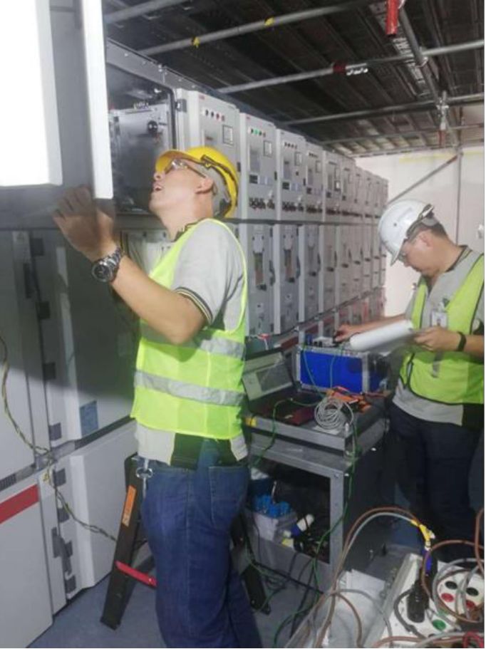 Commissioning of MV Installation